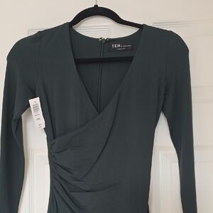 TEN by Babaton Dark Green Passion dress